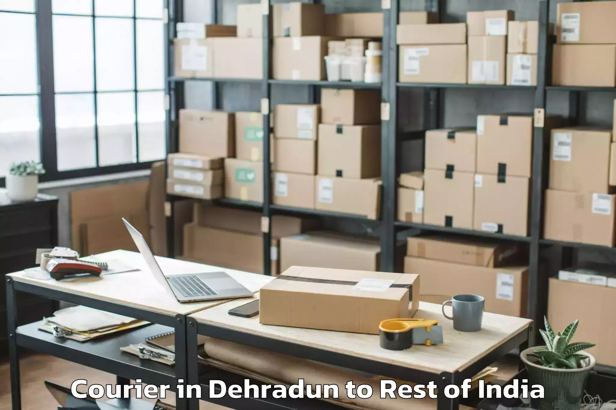 Reliable Dehradun to Thurkapally Courier